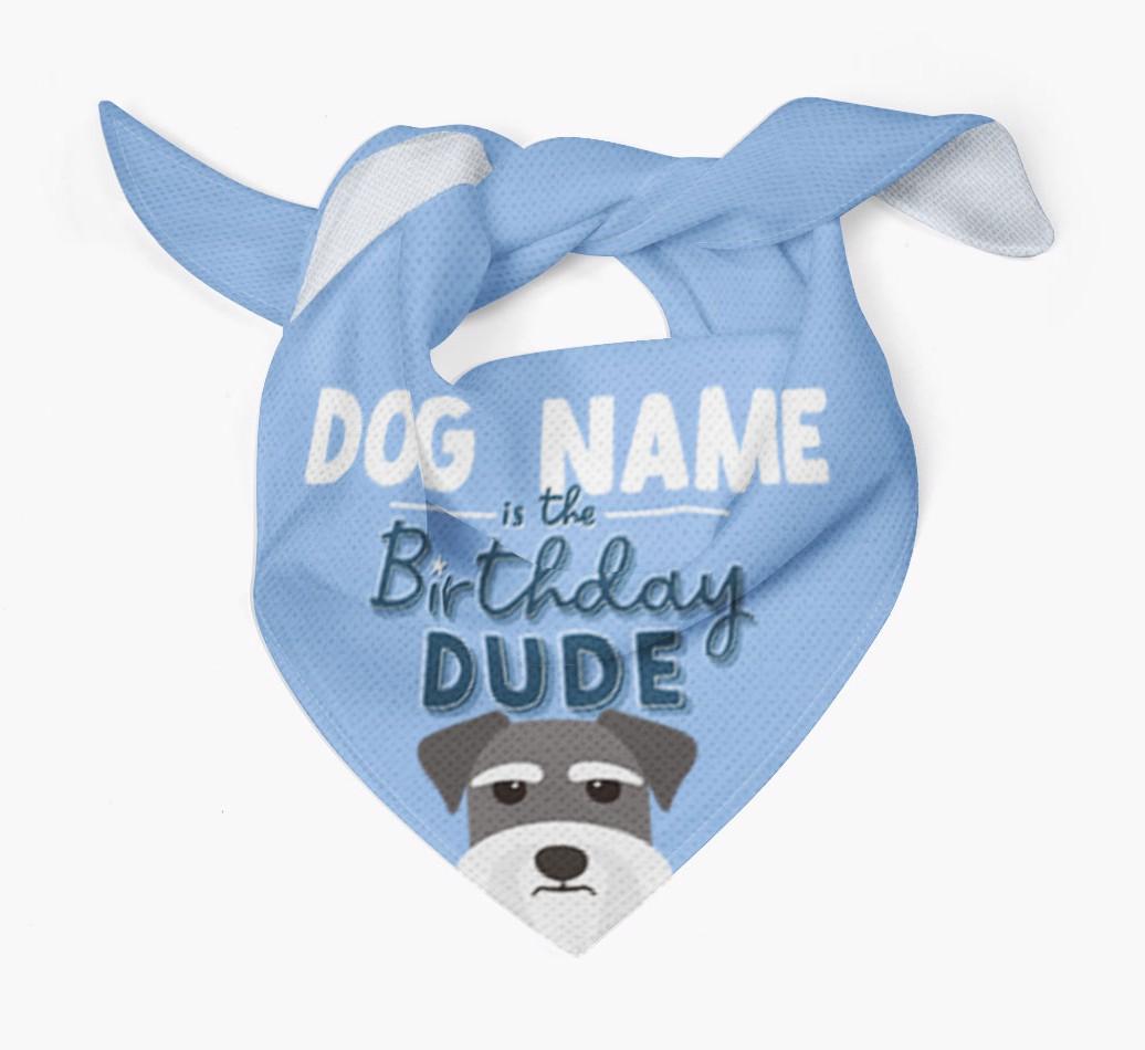 Birthday Dude: Personalized {breedFullName} Bandana