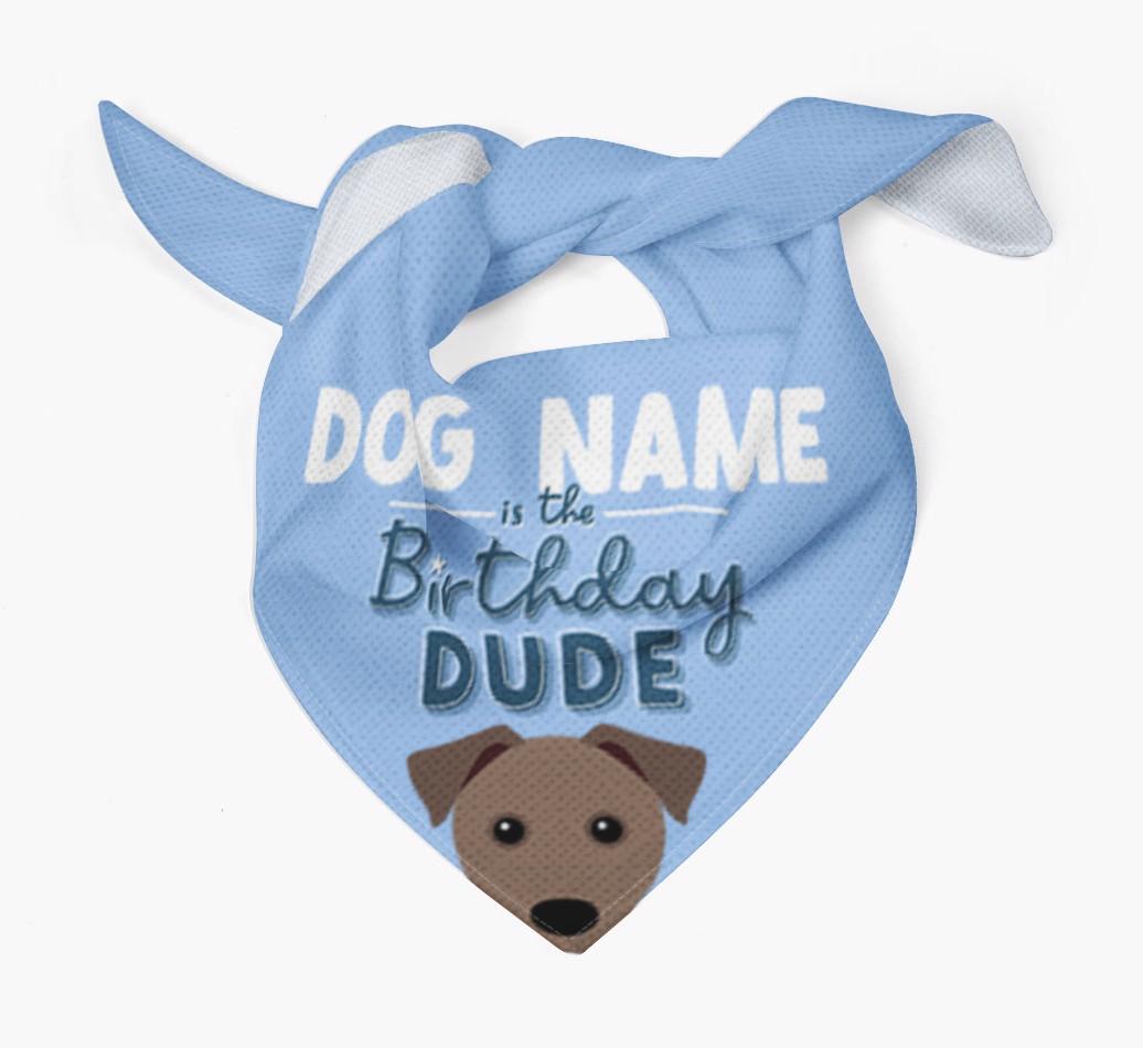 Birthday Dude: Personalized {breedFullName} Bandana