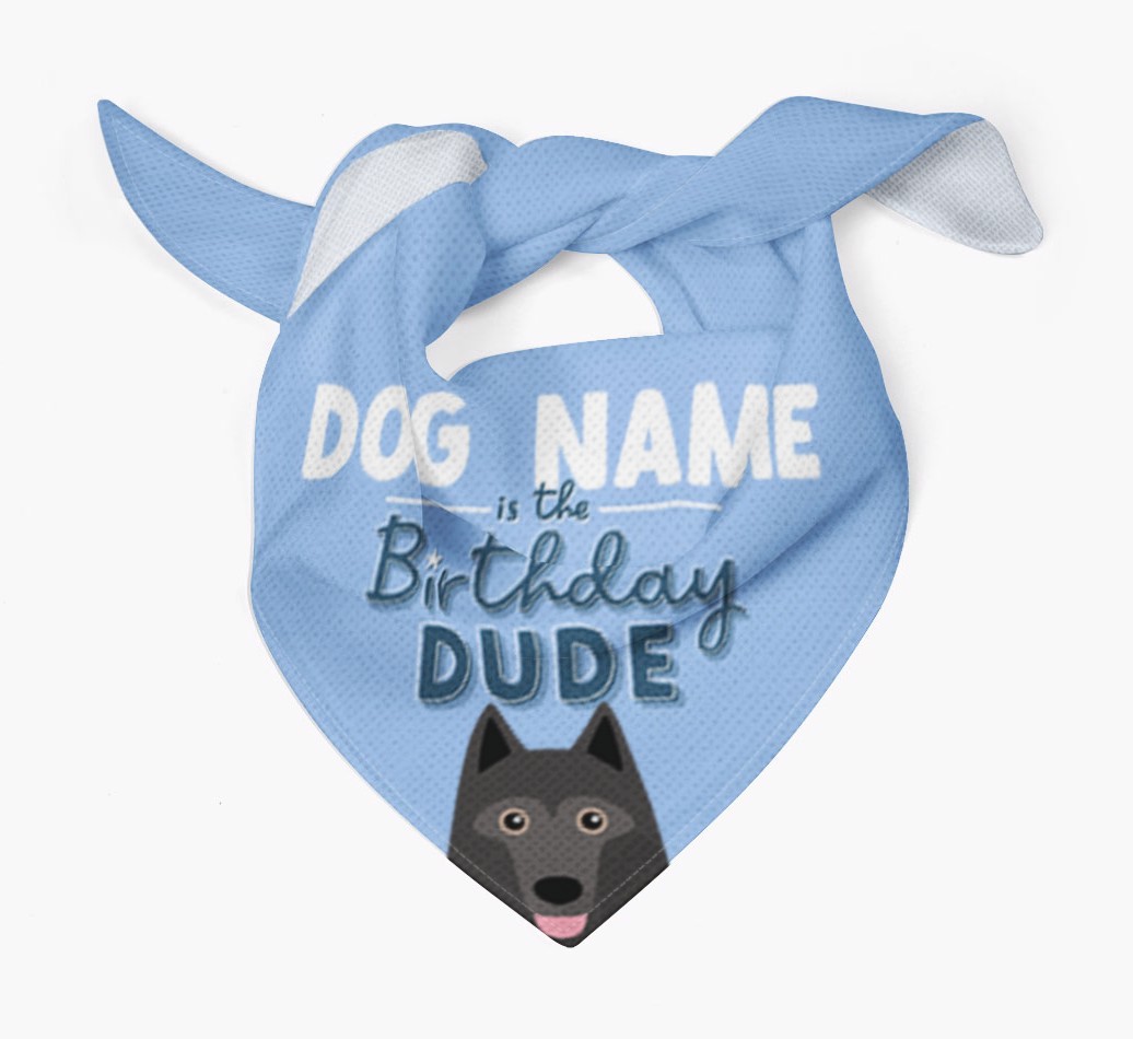 Birthday Dude: Personalized {breedFullName} Bandana
