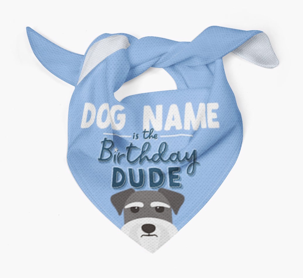 Birthday Dude: Personalized {breedFullName} Bandana