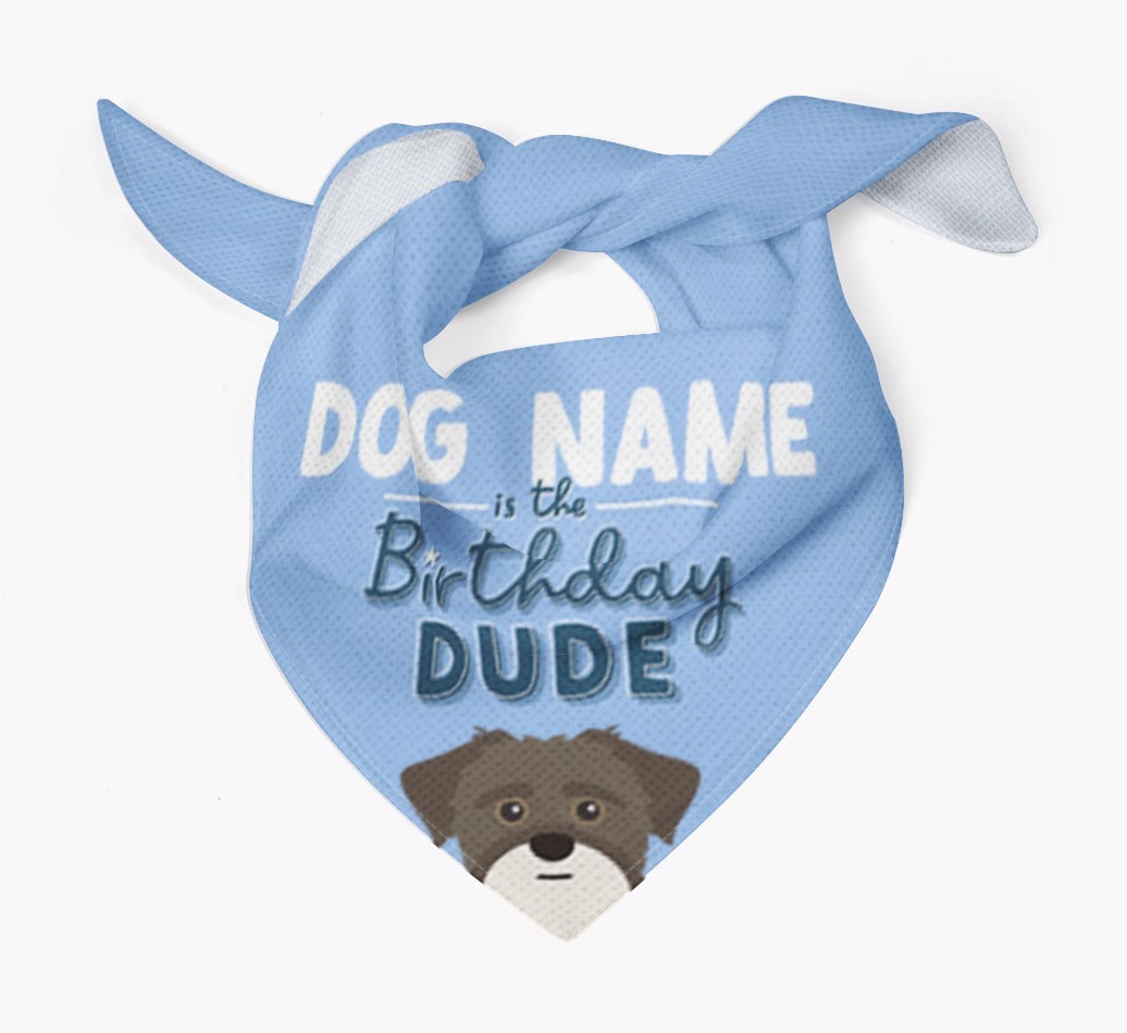 Birthday Dude: Personalized {breedFullName} Bandana