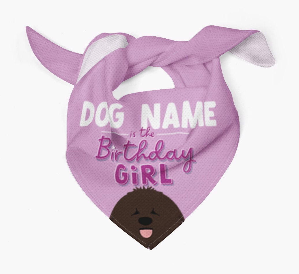 Birthday Girl: Personalised {breedFullName} Bandana