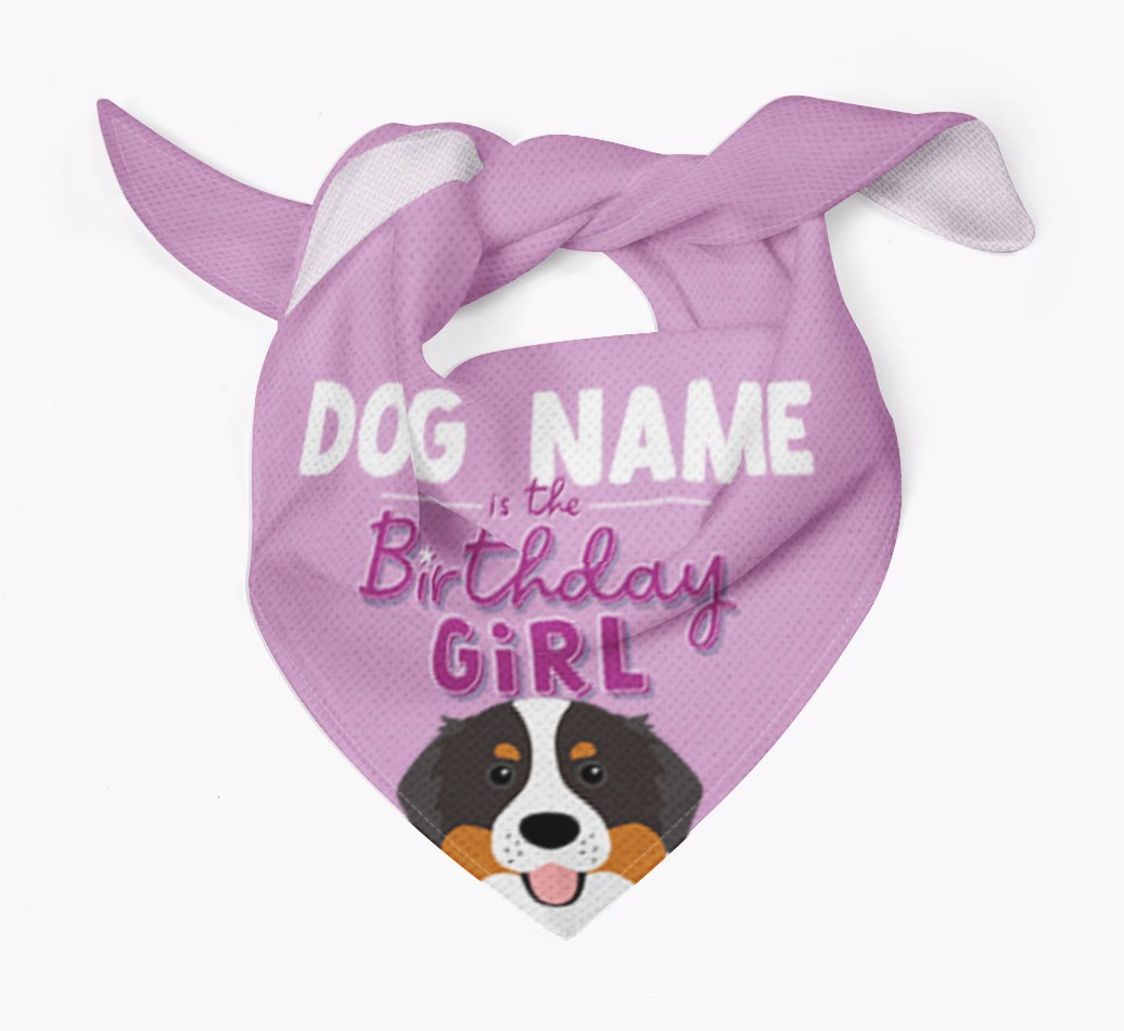 Birthday Girl: Personalised {breedFullName} Bandana