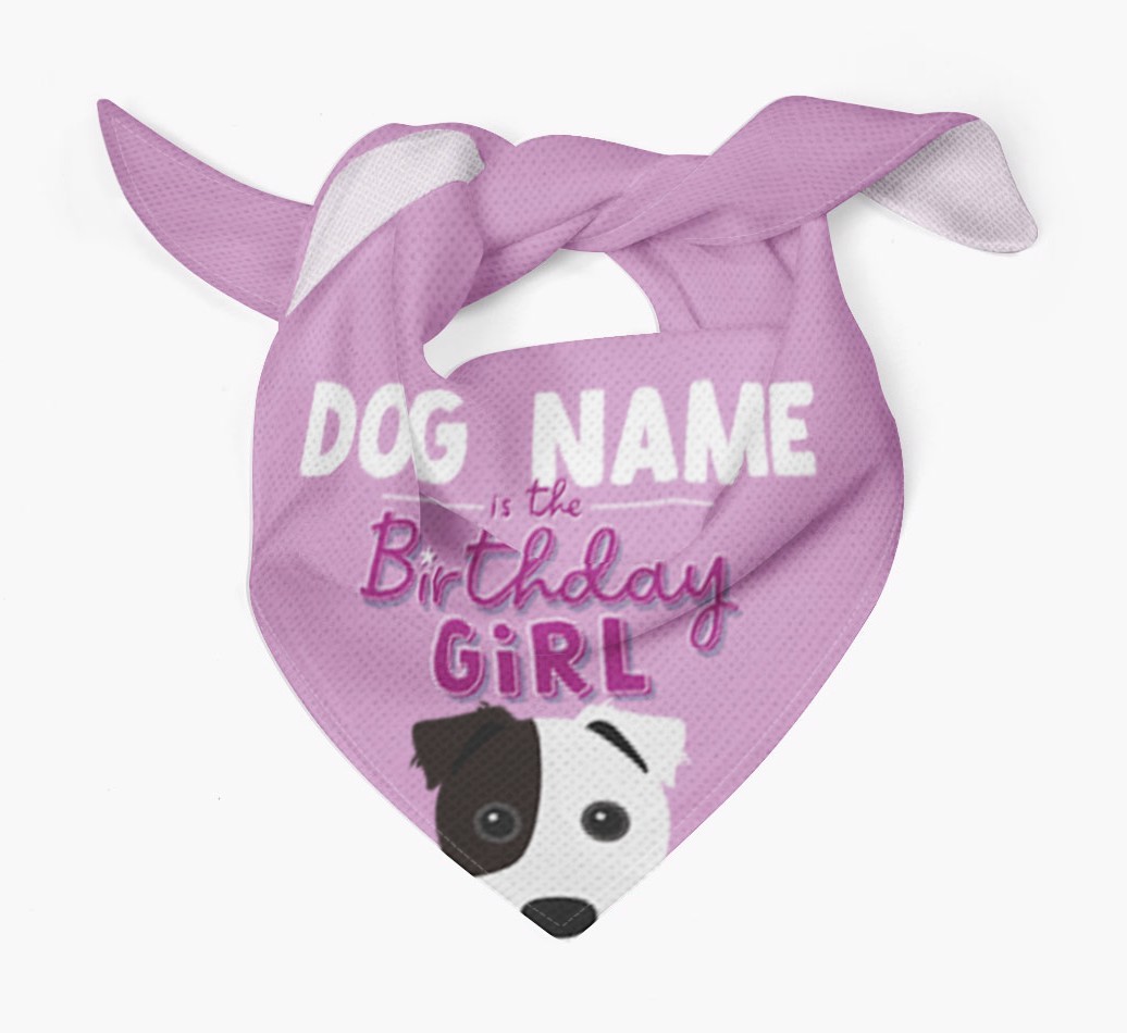Birthday Girl: Personalised {breedFullName} Bandana