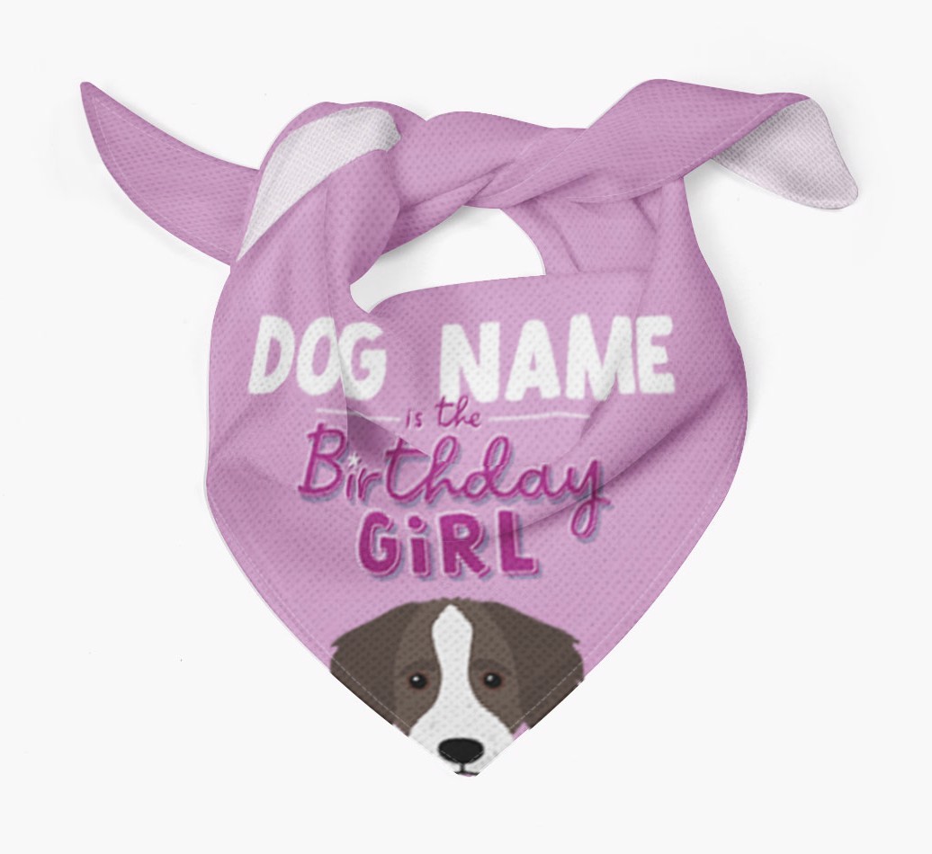Birthday Girl: Personalised {breedFullName} Bandana