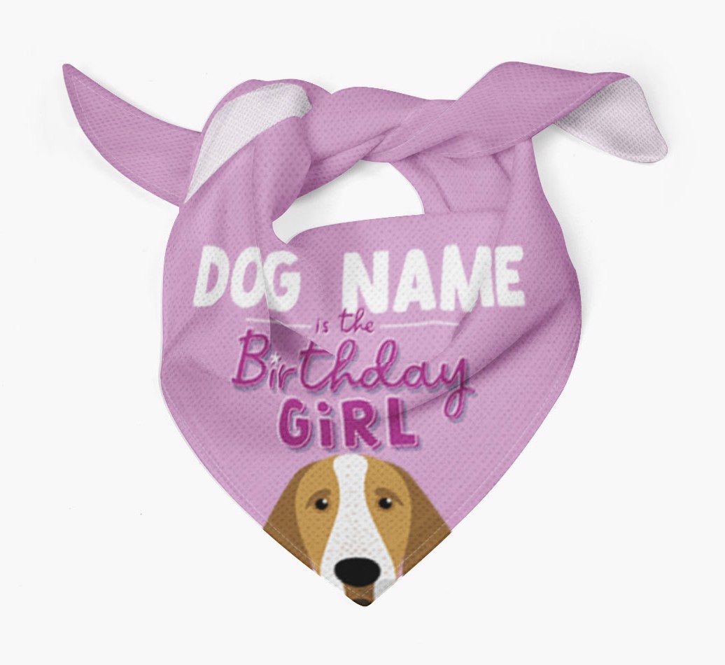 Birthday Girl: Personalised {breedFullName} Bandana