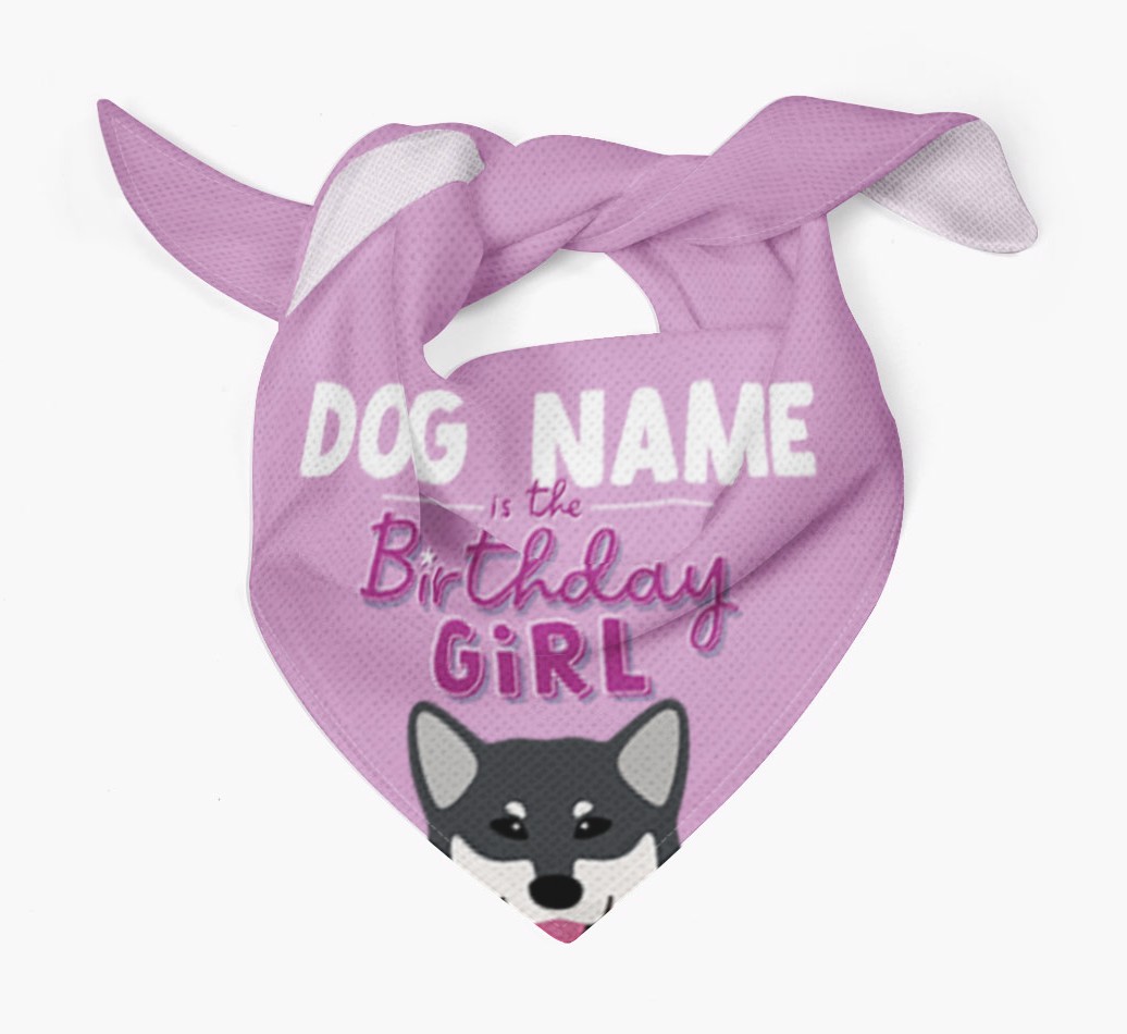 Birthday Girl: Personalised {breedFullName} Bandana