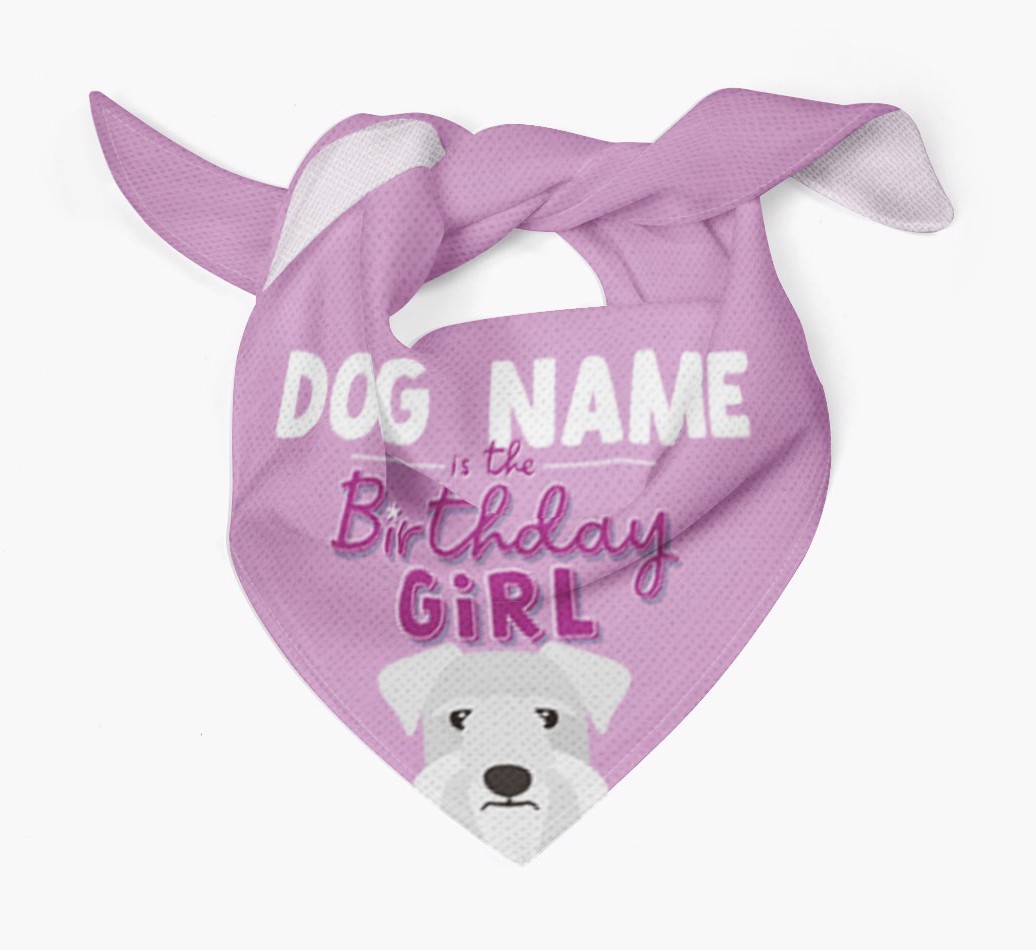 Birthday Girl: Personalised {breedFullName} Bandana