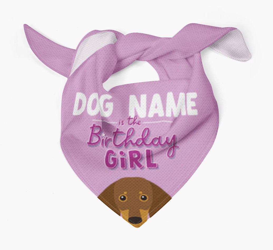 Birthday Girl: Personalised {breedFullName} Bandana