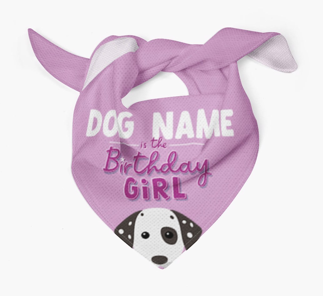 Birthday Girl: Personalised {breedFullName} Bandana