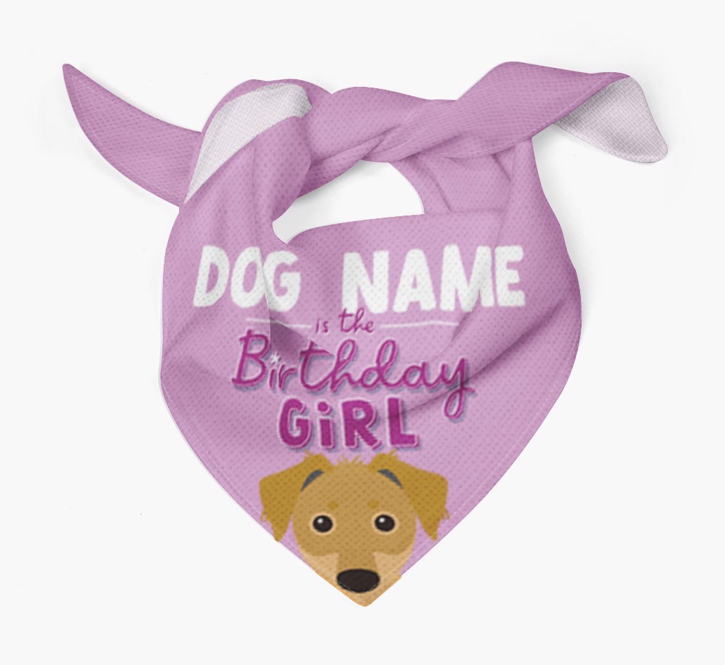 Birthday Girl: Personalised {breedFullName} Bandana