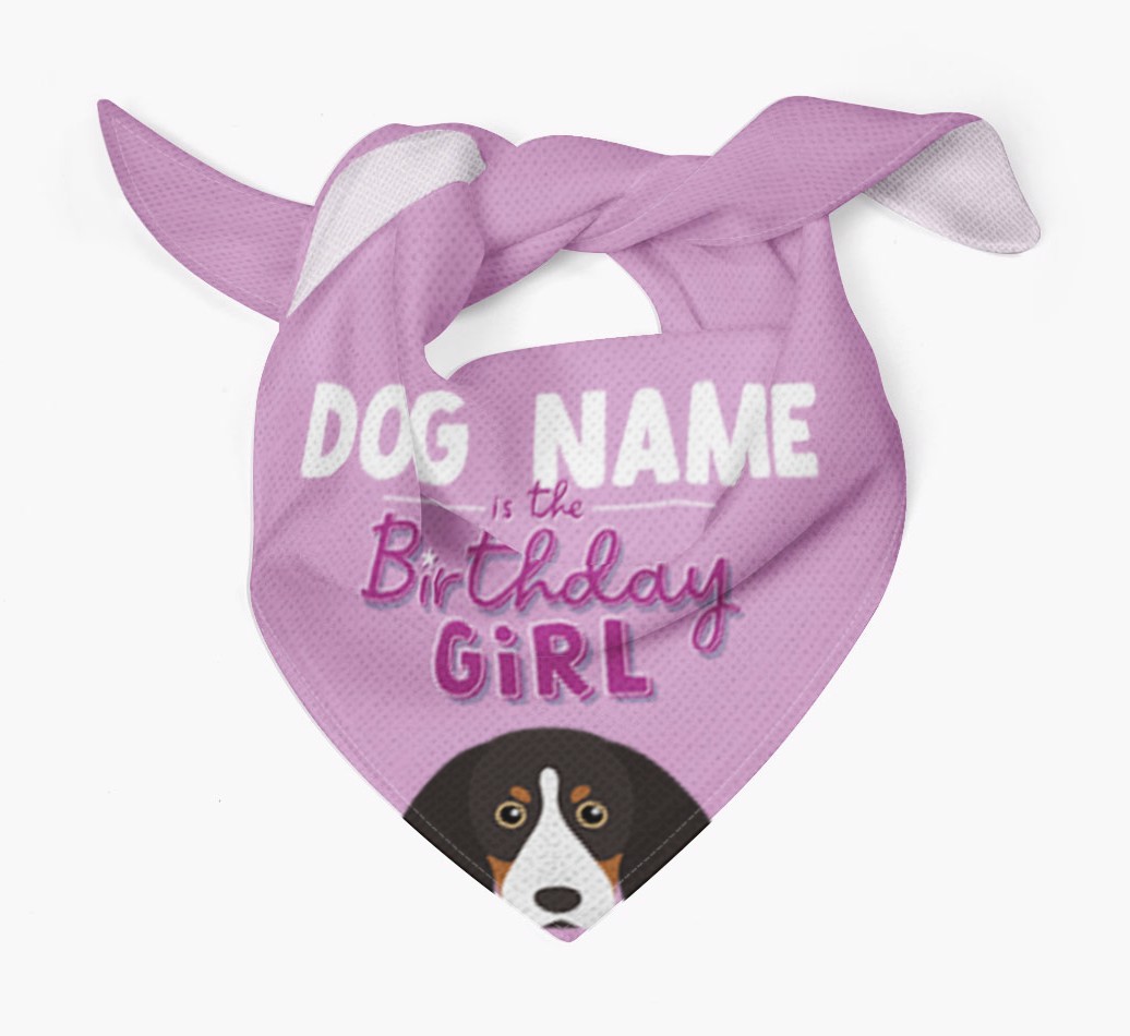 Birthday Girl: Personalised {breedFullName} Bandana
