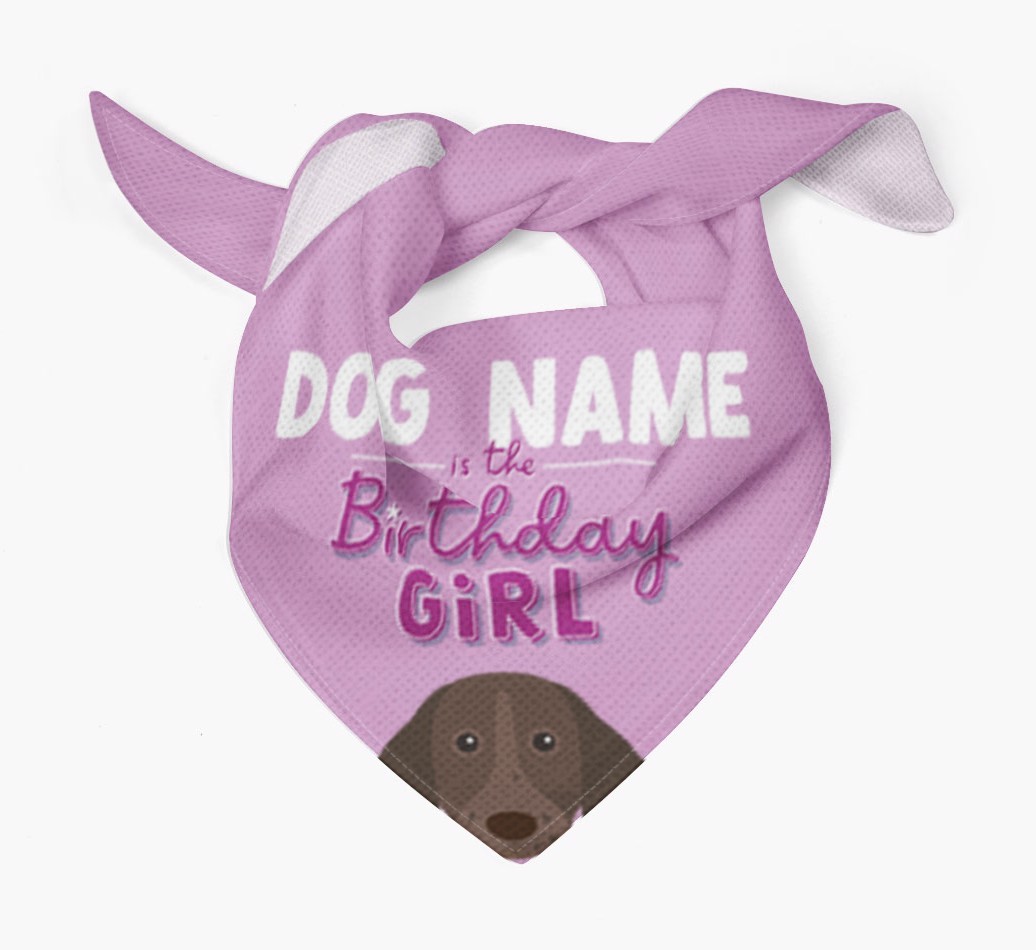 Birthday Girl: Personalised {breedFullName} Bandana