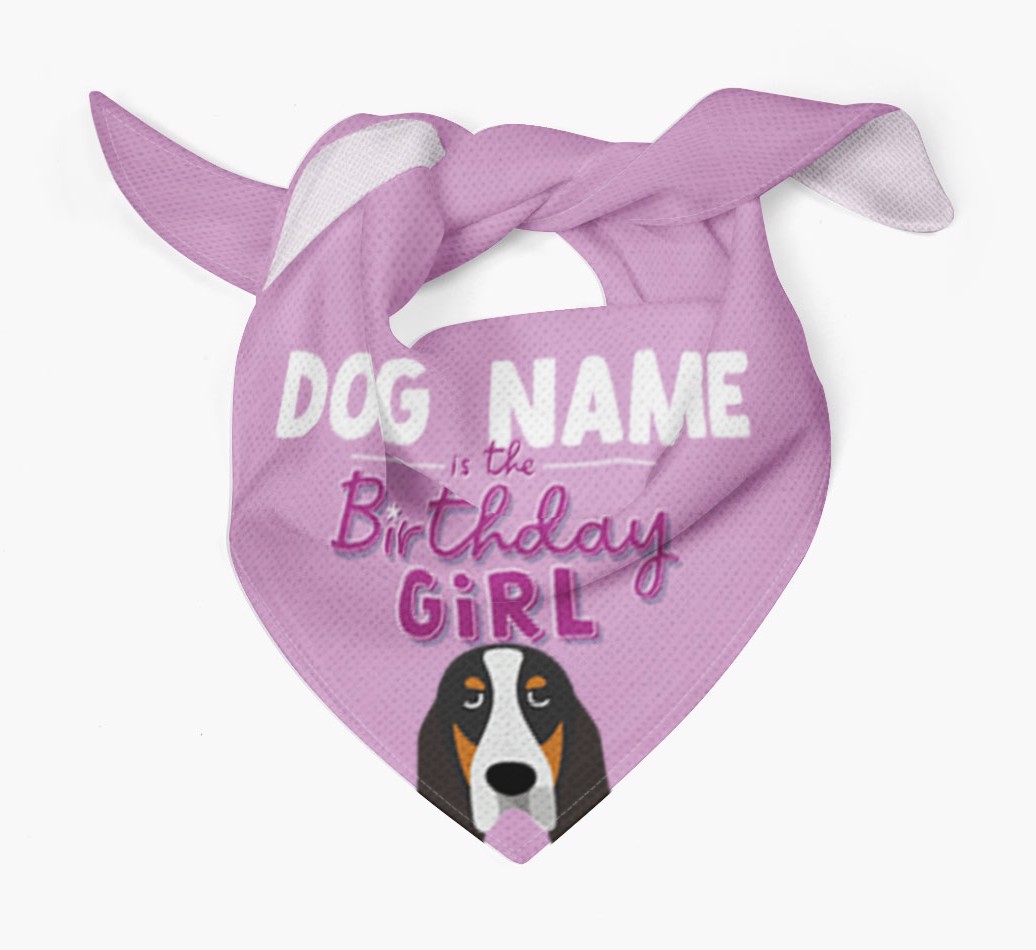 Birthday Girl: Personalised {breedFullName} Bandana