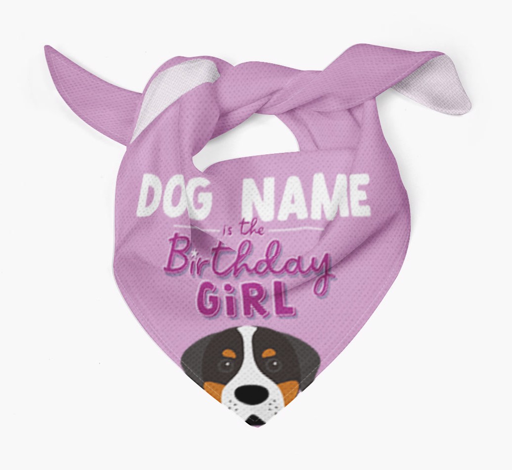 Birthday Girl: Personalised {breedFullName} Bandana