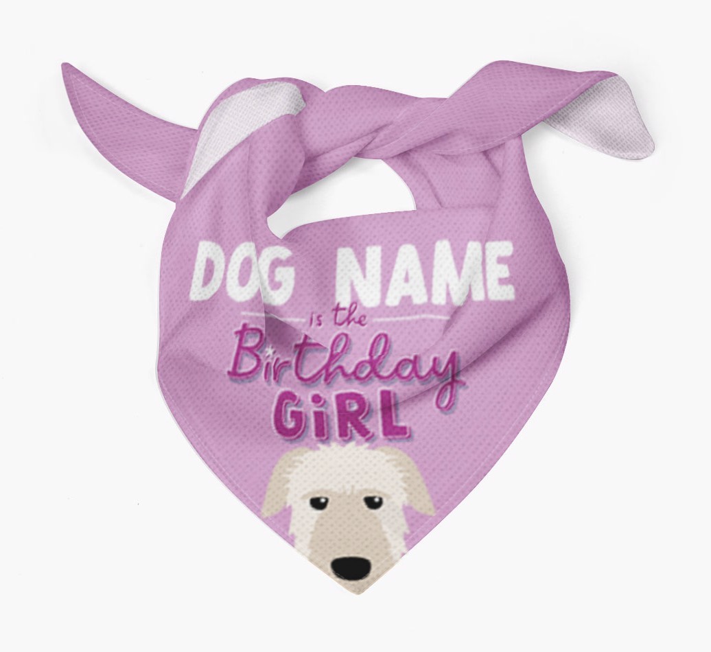 Birthday Girl: Personalised {breedFullName} Bandana