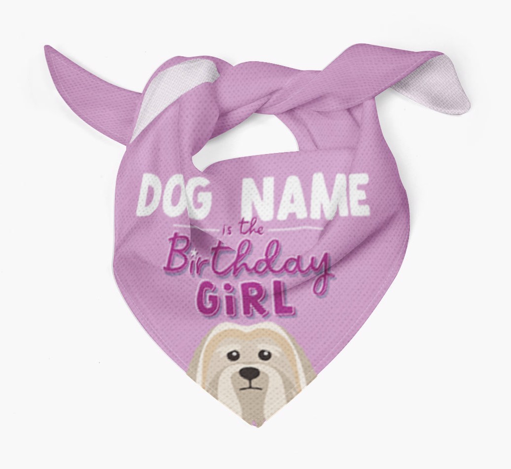 Birthday Girl: Personalised {breedFullName} Bandana