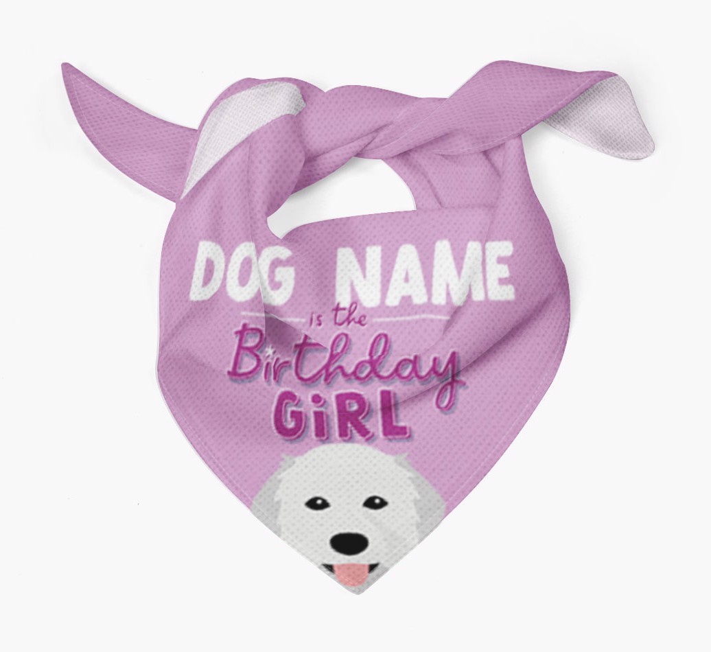 Birthday Girl: Personalised {breedFullName} Bandana