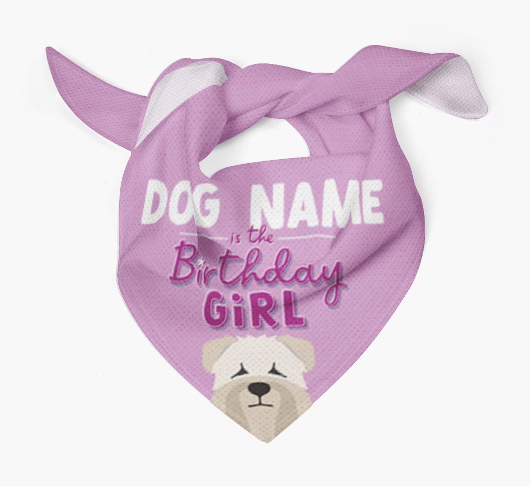 Birthday Girl: Personalised {breedFullName} Bandana