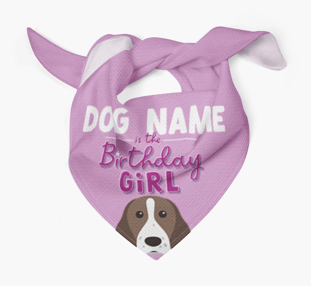 Birthday Girl: Personalised {breedFullName} Bandana