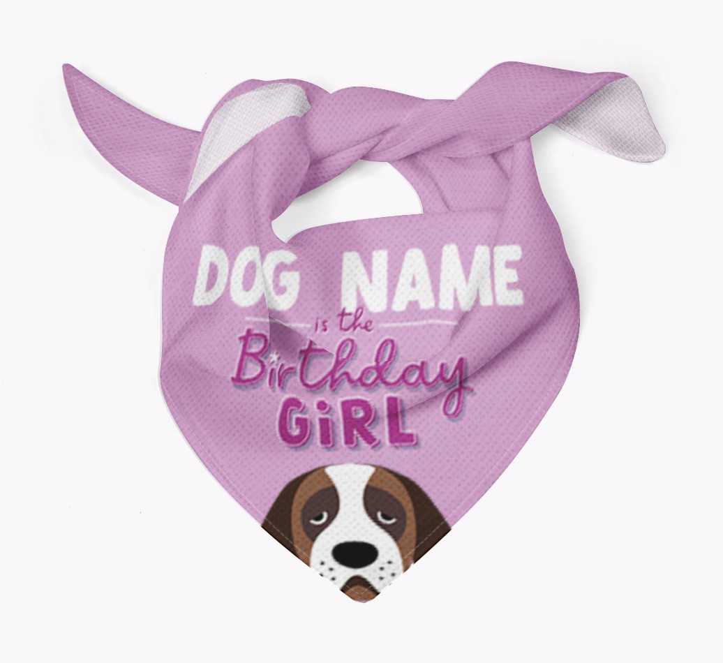 Birthday Girl: Personalised {breedFullName} Bandana