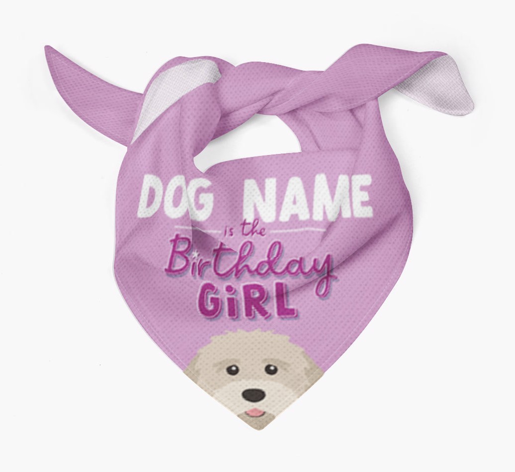 Birthday Girl: Personalised {breedFullName} Bandana