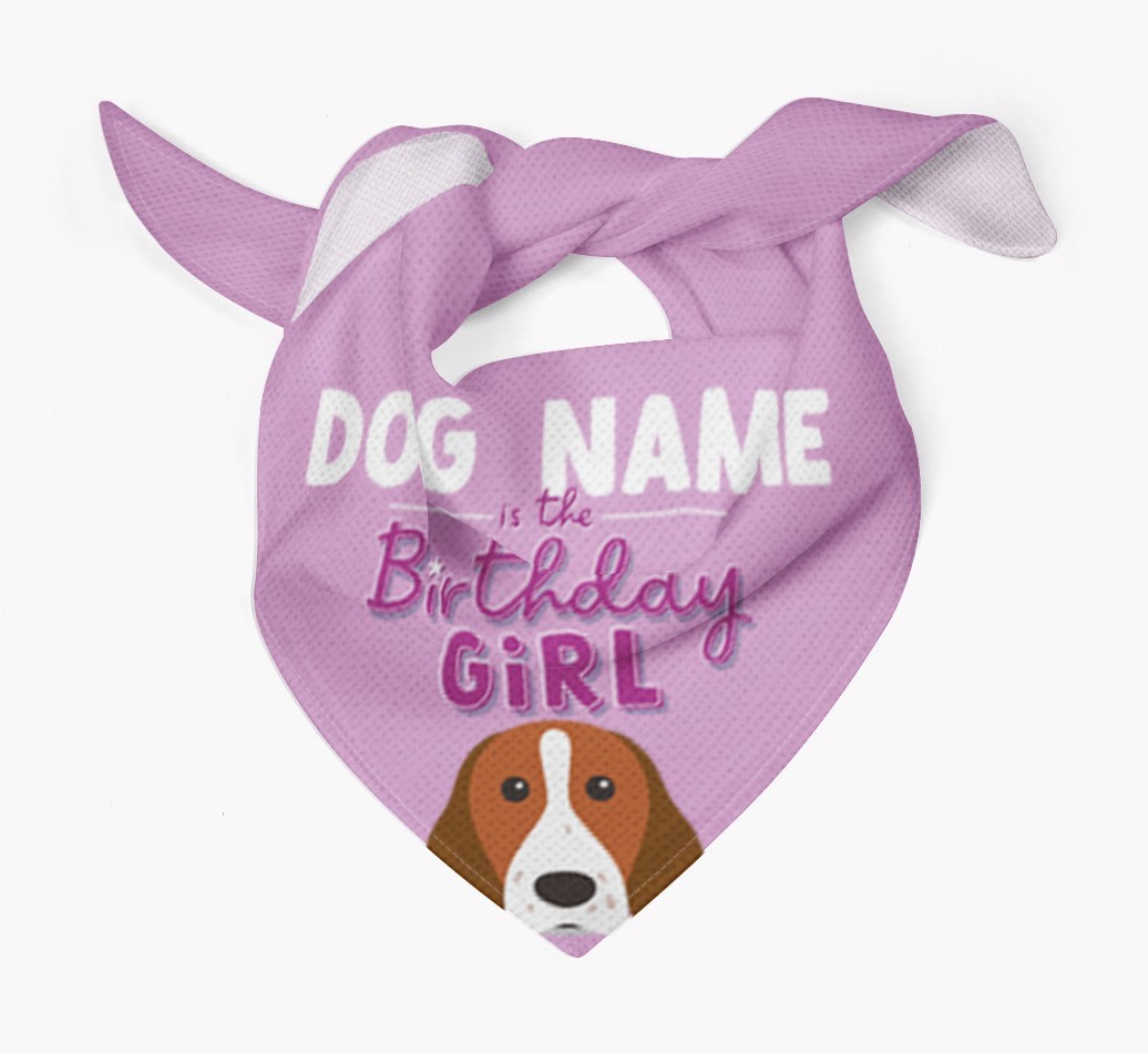 Birthday Girl: Personalised {breedFullName} Bandana
