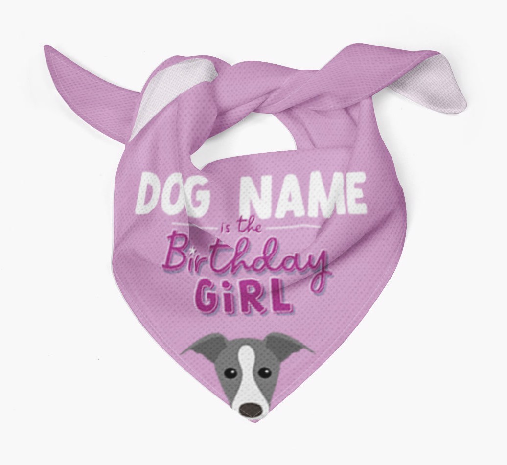 Birthday Girl: Personalised {breedFullName} Bandana