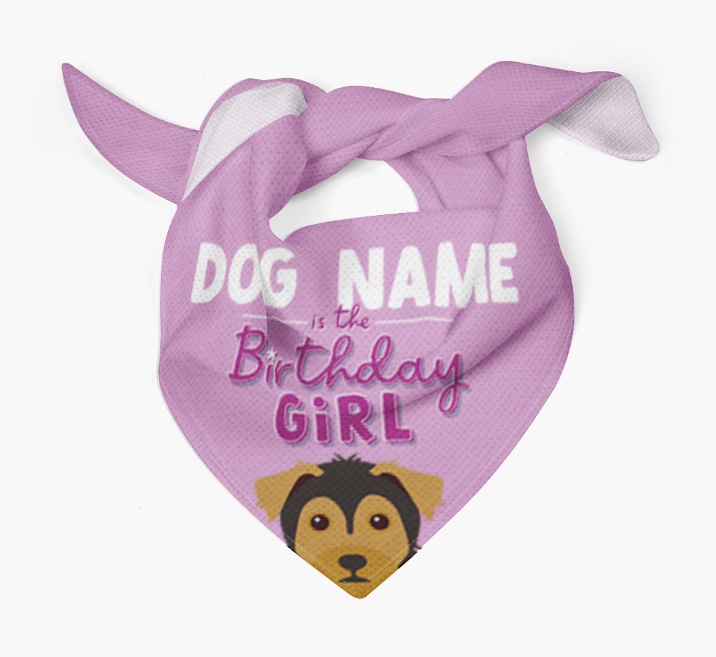 Birthday Girl: Personalised {breedFullName} Bandana