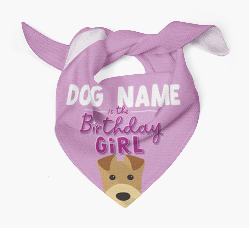 Birthday Girl: Personalized {breedFullName} Bandana