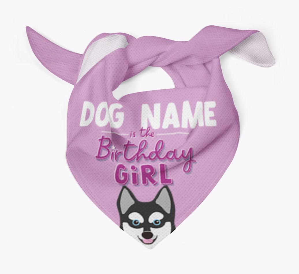 Birthday Girl: Personalized {breedFullName} Bandana