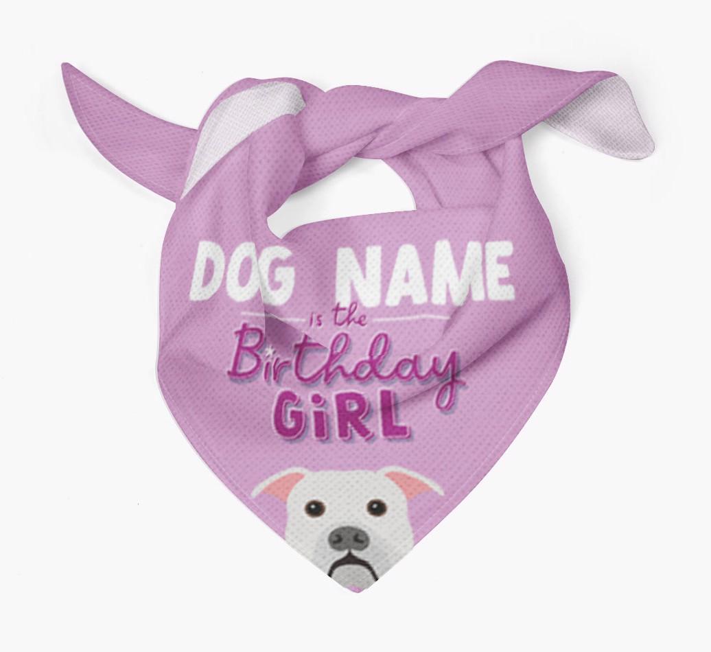 Birthday Girl: Personalized {breedFullName} Bandana