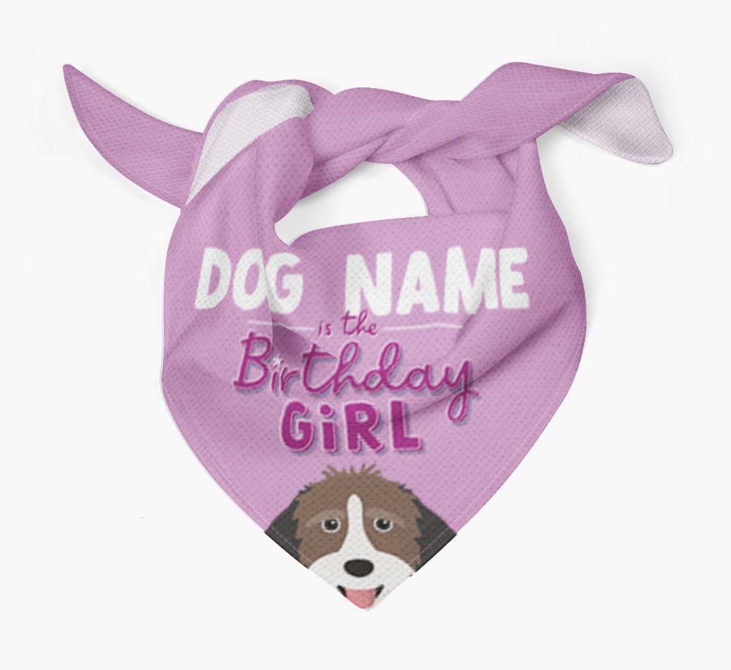 Birthday Girl: Personalized {breedFullName} Bandana