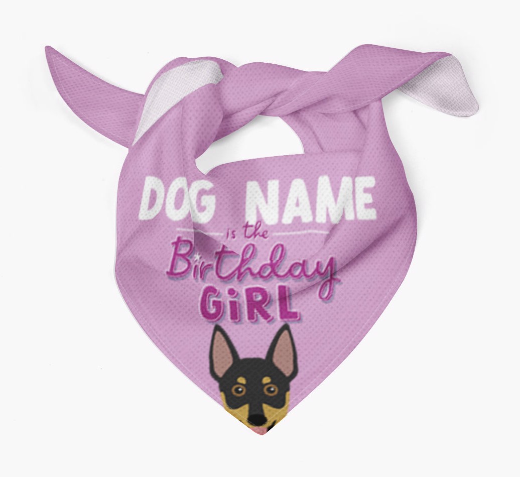 Birthday Girl: Personalized {breedFullName} Bandana