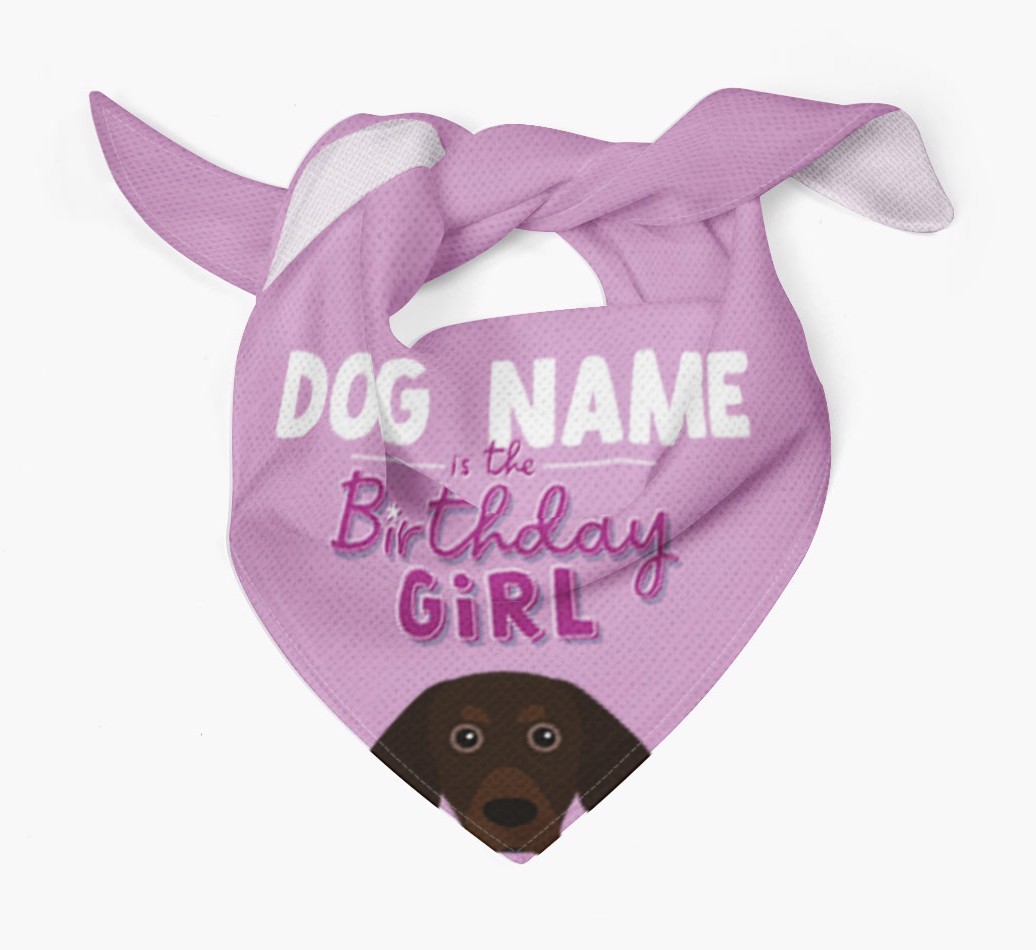 Birthday Girl: Personalized {breedFullName} Bandana