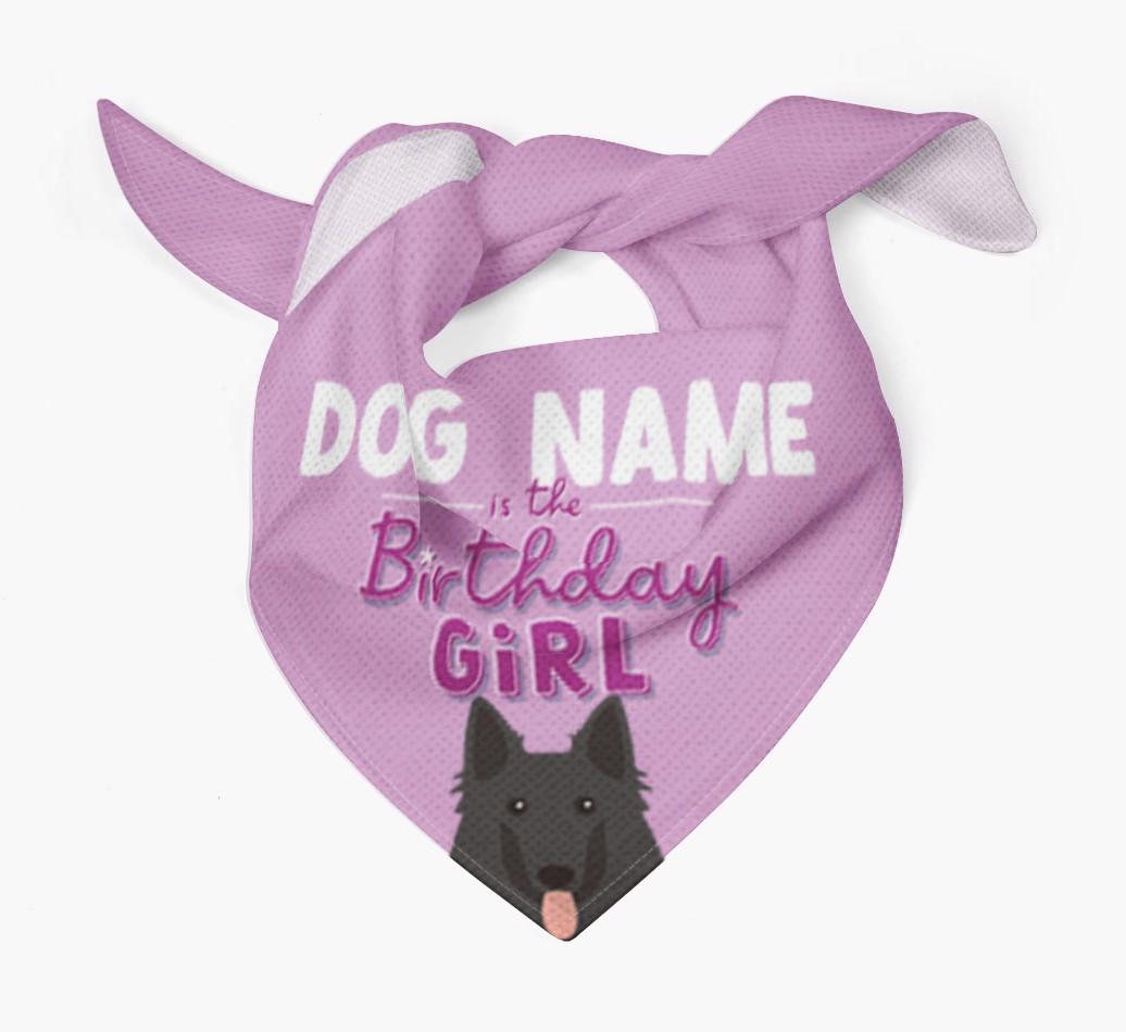 Birthday Girl: Personalized {breedFullName} Bandana