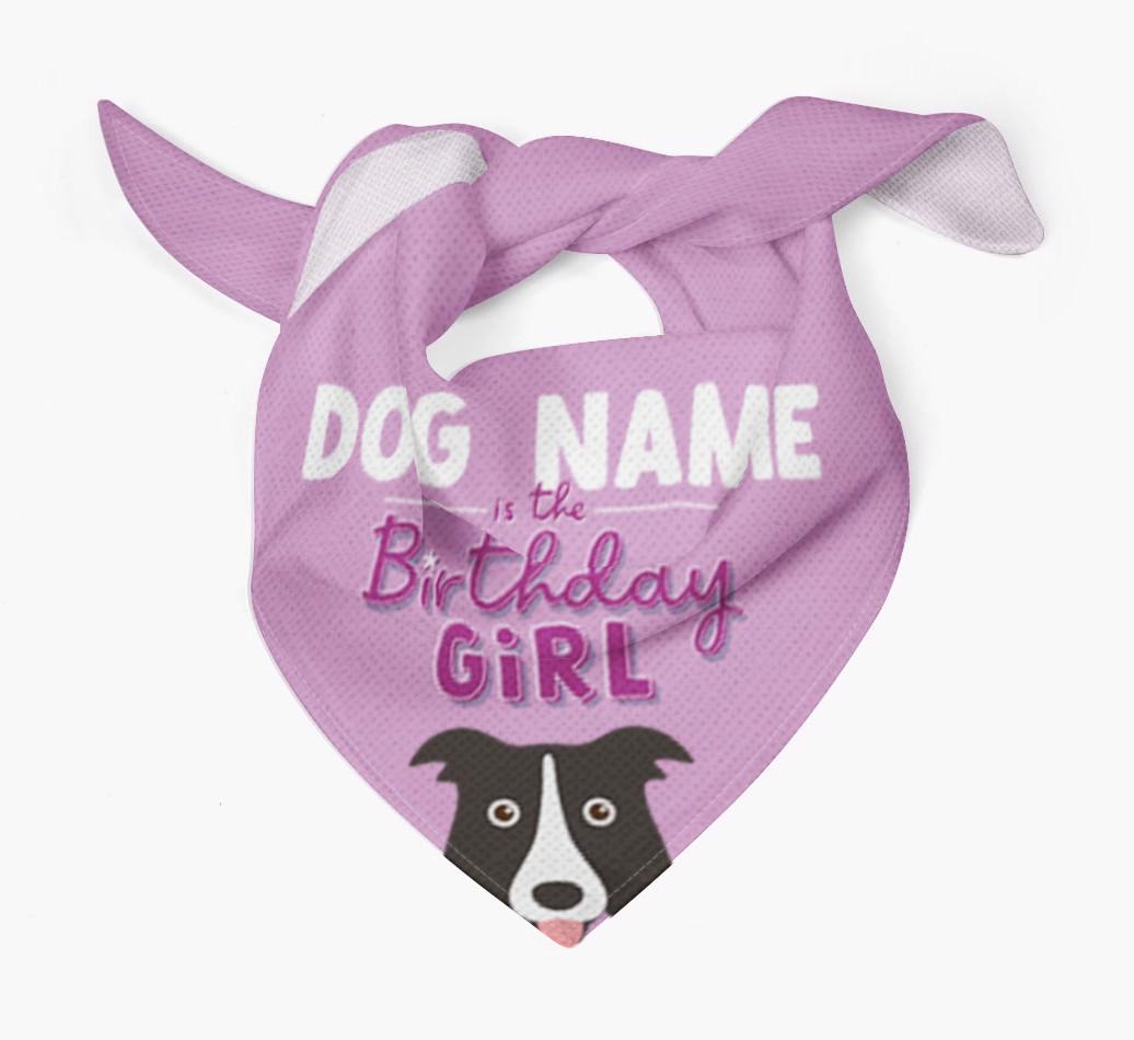 Birthday Girl: Personalized {breedFullName} Bandana