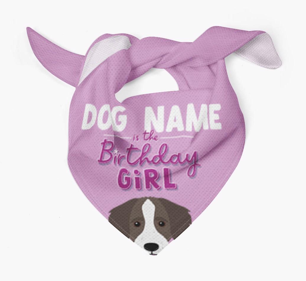 Birthday Girl: Personalized {breedFullName} Bandana