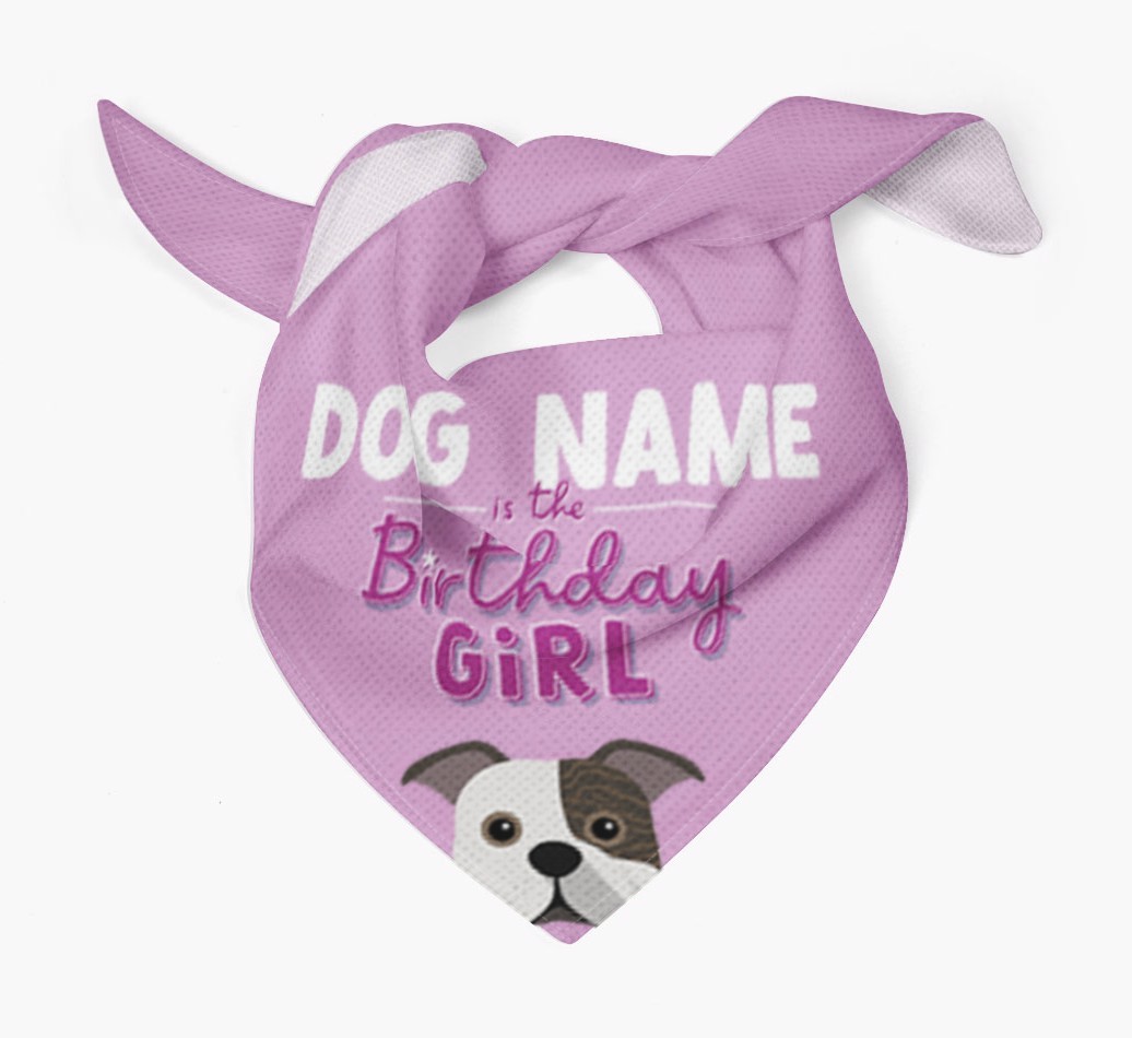 Birthday Girl: Personalized {breedFullName} Bandana
