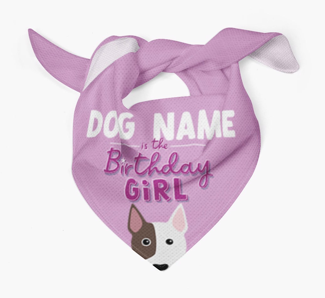 Birthday Girl: Personalized {breedFullName} Bandana