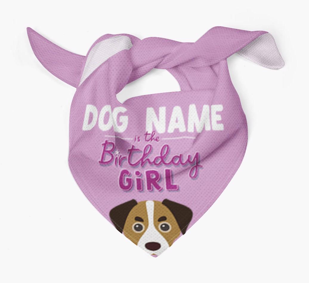 Birthday Girl: Personalized {breedFullName} Bandana