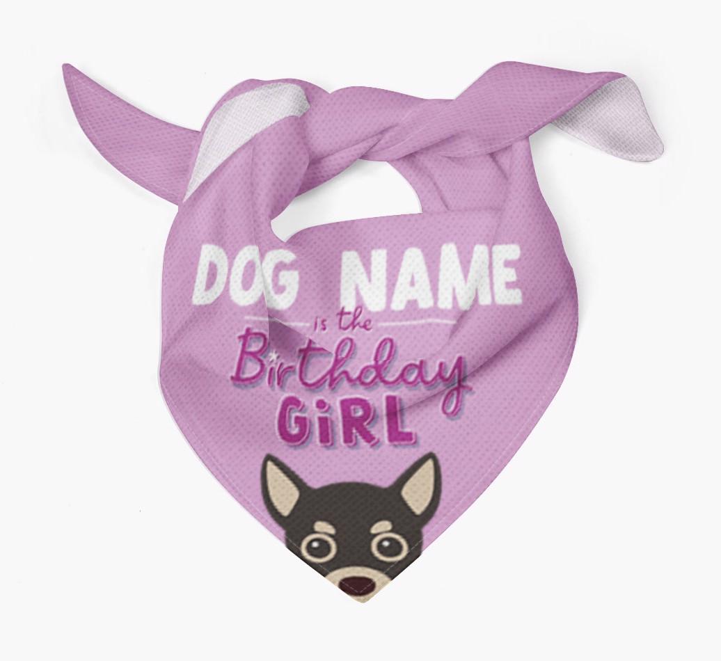 Birthday Girl: Personalized {breedFullName} Bandana