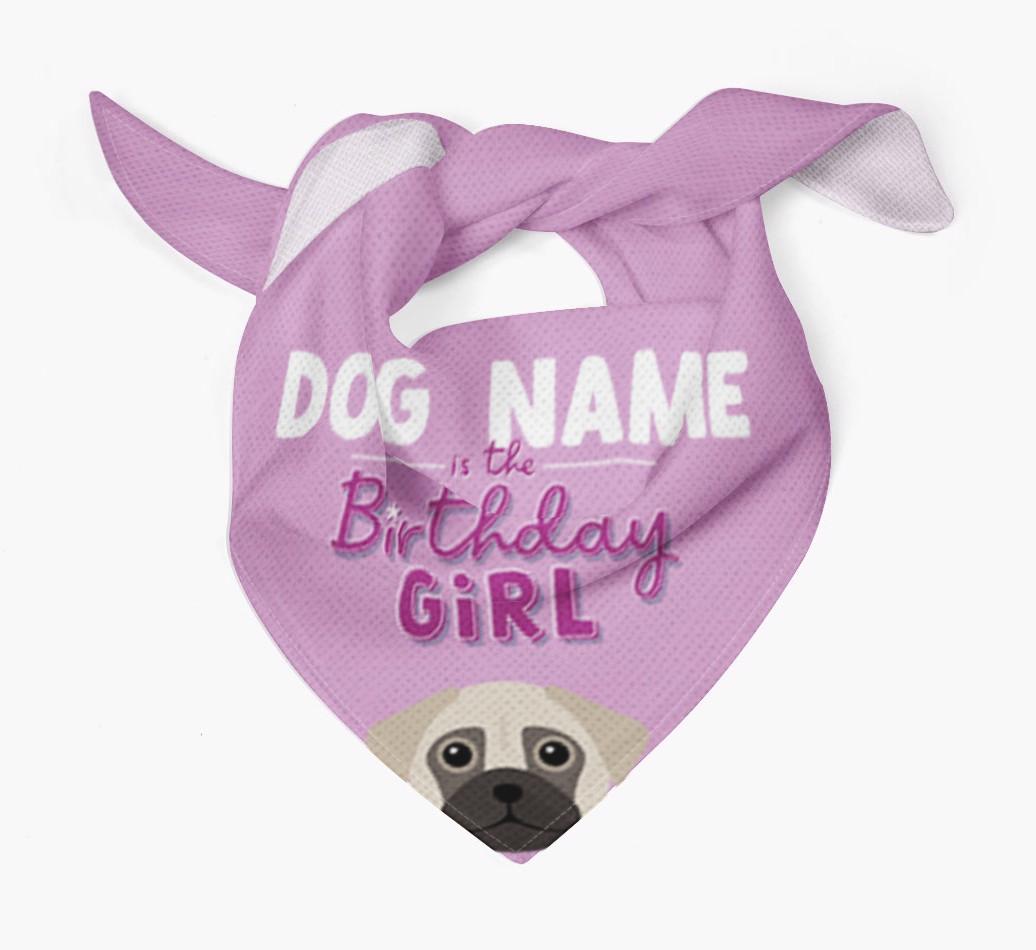 Birthday Girl: Personalized {breedFullName} Bandana