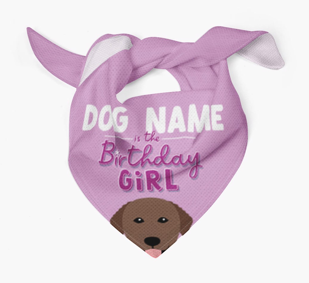 Birthday Girl: Personalized {breedFullName} Bandana