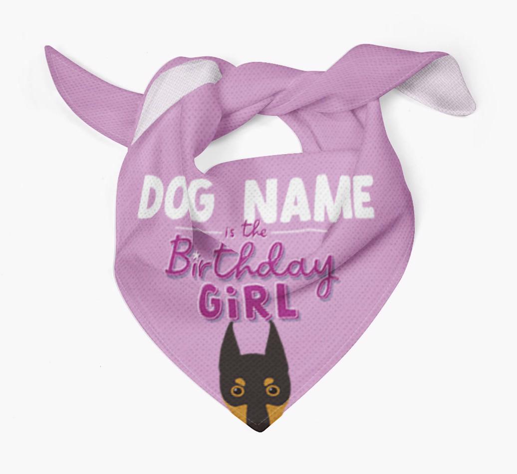 Birthday Girl: Personalized {breedFullName} Bandana