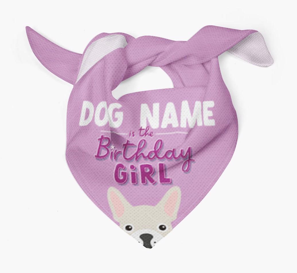 Birthday Girl: Personalized {breedFullName} Bandana