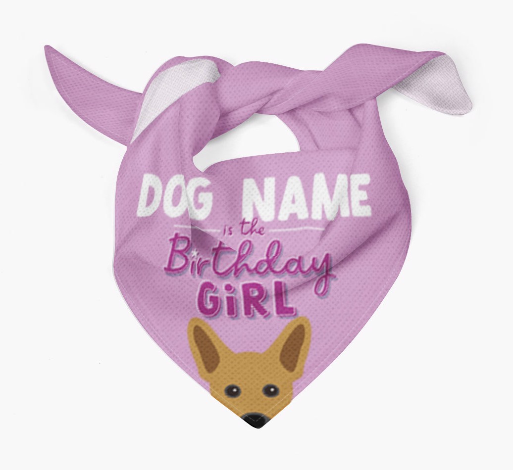 Birthday Girl: Personalized {breedFullName} Bandana