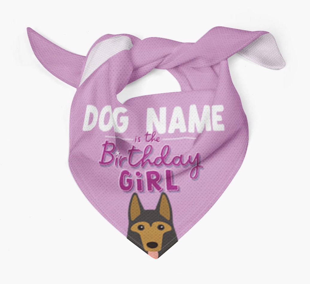 Birthday Girl: Personalized {breedFullName} Bandana