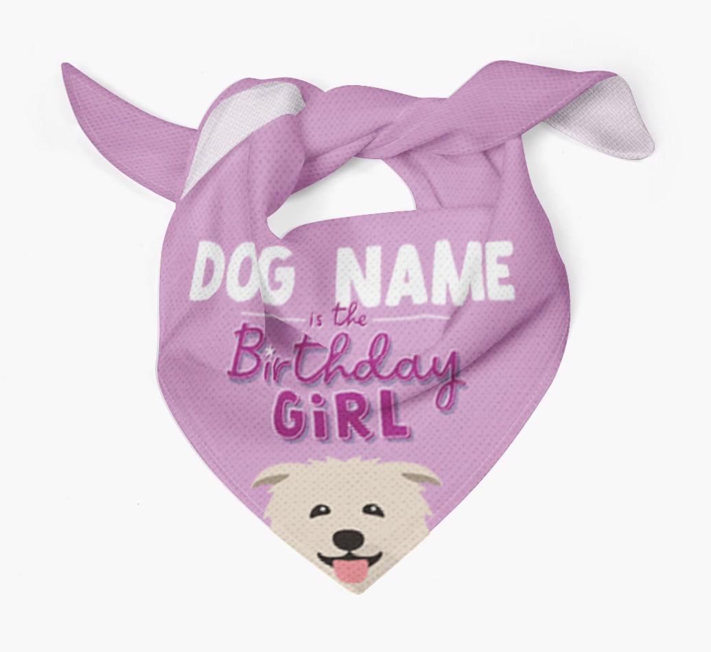 Birthday Girl: Personalized {breedFullName} Bandana