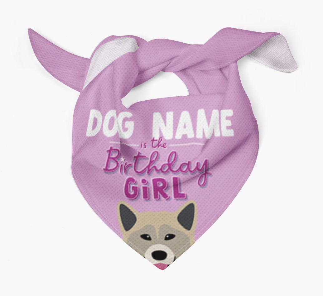 Birthday Girl: Personalized {breedFullName} Bandana